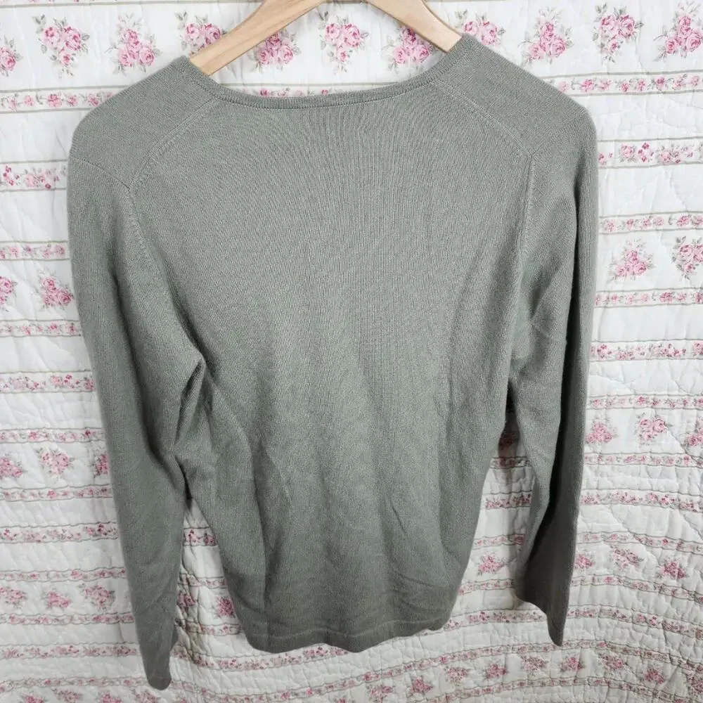 Pure Collection Women's 100% Cashmere V-Neck Sweater UK 14 - Picture 4 of 5